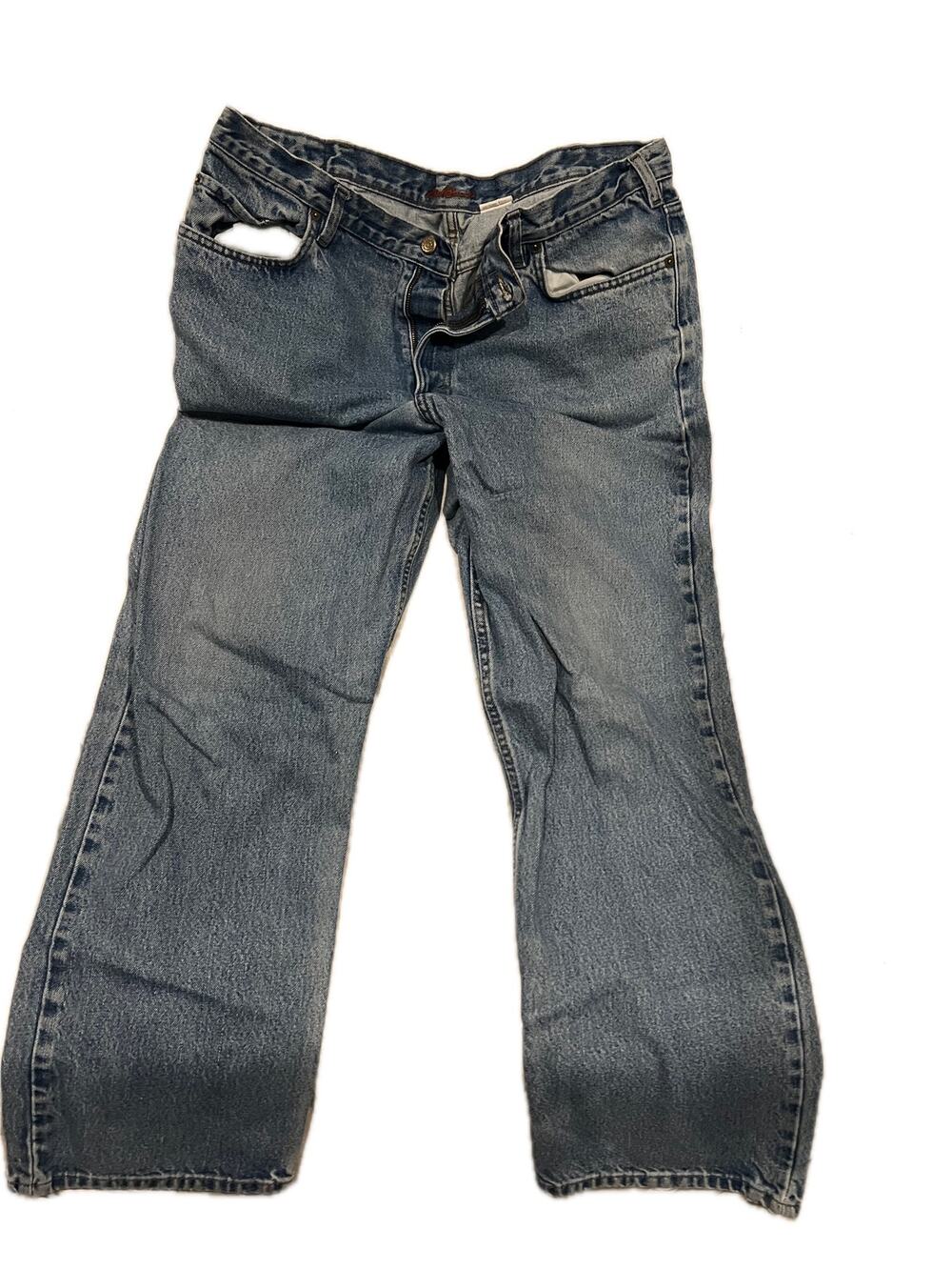 Eddie Bauer Relaxed Blue Jeans Mens 40x32